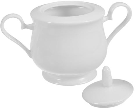 IMIKEYA Azucarero De Cerámica Tapa Para Almacenar Azúcar y Dulces Cocina Barra De Café y Oficina Diseño Elegante y Duradero