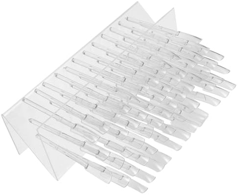 Gatuida Présentoir à Vernis à Ongles et Échantillons de Couleurs 64 Emplacements Format Compact Petit, de Z, Portable, Usage Professionnel et Domestique, Bâtonnets D’entraînement