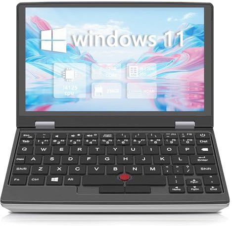 HAICOTECH 7-Zoll-Mini-Laptop, N95 Touchscreen-Tablet-PC, 16 GB RAM 512 GB SSD Ultrabook-Notebook, 2,0 MP, W-11 Pro, Mini-HDMI, TF-Karte – für Büro/Reisen/Studenten