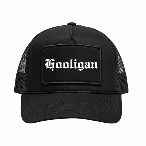 Hooligans Cap | Basecap mit Frontschrift – Verstellbare Schirmmütze für Ultras Rocker & Fußballszene in Deutschland – Schwarz Streetwear Mütze