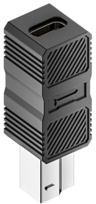 YiQinzcxg Adaptador de impresora USB 3.0 tipo C/USB a B convertidor cuadrado para impresora discos duros soporte adaptador/carga/transferencia de datos metal USB A hembra a B adaptador macho