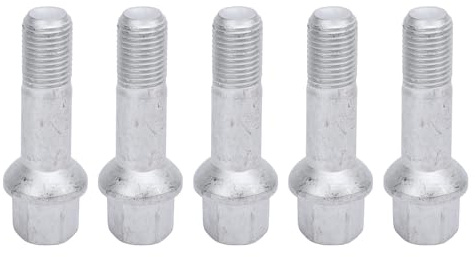 ANGGREK 5PCS Wheel Lug Bolts Set, High Hardness Steel Alloy, Direct Replacement for Mercedes Vehicles