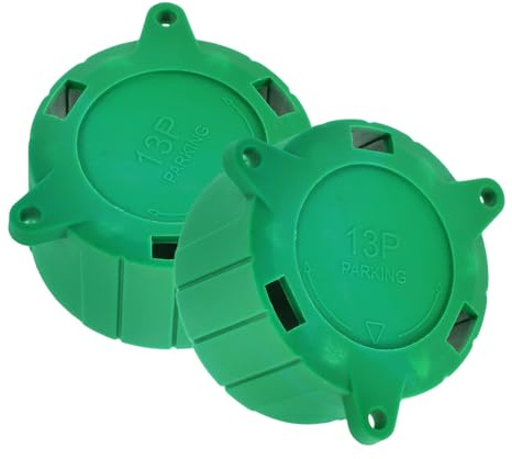 Healvian 2pcs 13 Pin Trailer Connector Protective Cover Cap for Car and RV Green Trailer Plug Protector for Electrical Connector Dust and Moisture Resistant for Travel and Parking