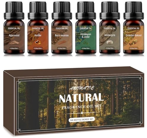 6 x 10ML Amaderados Aceites Esenciales para Humidificador