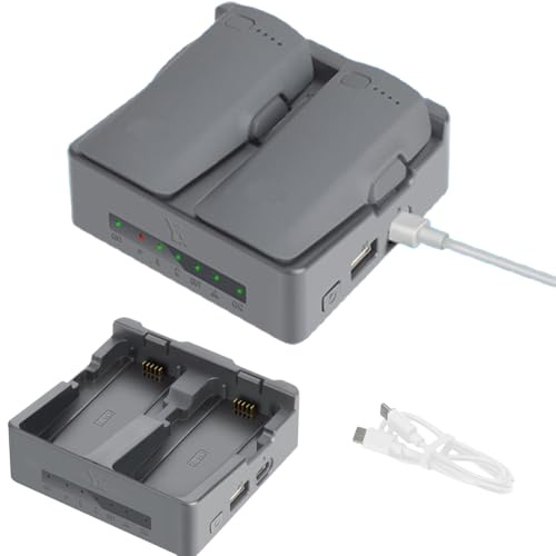 Coyktonty Battery Charger for DJI NEO2 with Storage and Discharge Modes,Can Charge 2 Batteries at th,Supports PD Fast Charging