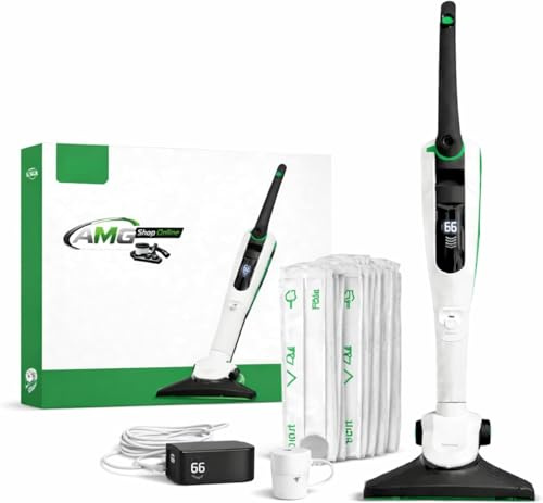Aspirapolvere Senza Fili Folletto VK7s ULTIMA GENERAZIONE con Spazzola HD7s + 1 Batteria + 1 Caricatore + 6 Sacchetti Originali con Dovina - Microfiltro 99,99% TÜV per Pavimenti e Tappeti