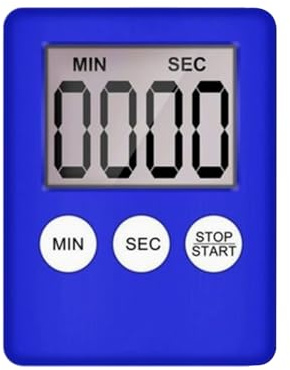 Temporizador Digital | Alarma Magnética Digital con LED - Temporizador de cocina de cuenta atrás de 99 minutos - para Oficina, Hogar, Salón, Dormitorio, Aula, Gimnasio, Repostería, Ejercicio, Estudio,