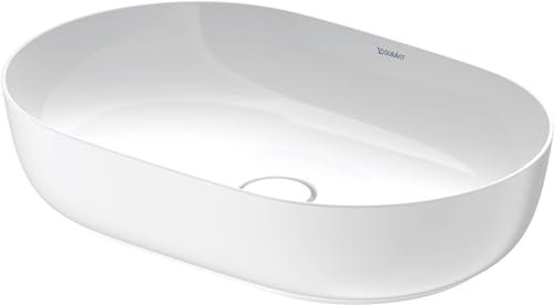 Duravit Luv Aufsatzbecken Innenfarbe Weiß Hochglanz, Aussenfarbe Weiß Seidenmatt 600mm