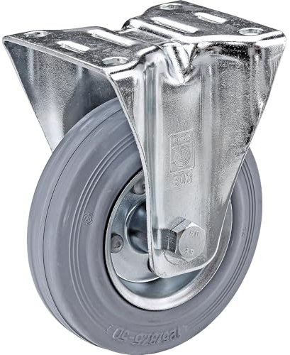 Wicke | Ruota in gomma piena antitraccia | Ø x larghezza ruota 160 x 40 mm | rotella a supporto fisso