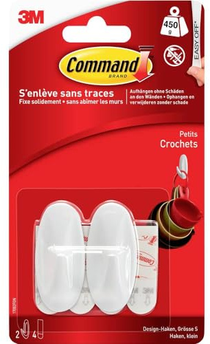 Command 3m Crochet Design, Plastique, Taille: s, Blanc