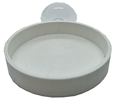 Schmitt Aquaristik Futter-Schale mit Saugnapf Garnelen Futter Sticks (weiß)