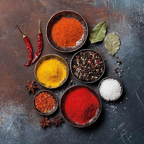 Ceanothe Tableau sur verre bol d'épice 30x30 cm - Impression Image Haute Définition Pour Décoration Murale avec Finition Brillante Fabriqué en France