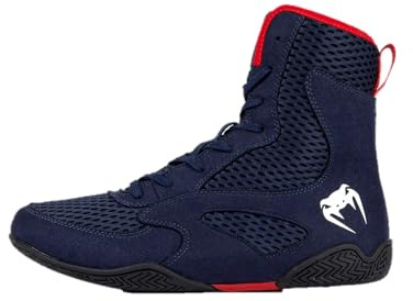 Venum Chaussures de Boxe Contender - Bleu Marine-Rouge - 36.5