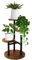 MEEYUU 3 Tier 54cm Plant Stand, Tall Metal Wood Shelf Holder for Indoor, Outdoor Display Rack Flower Pot Stand for Corner Living Room Balcony Garden Patio (3 Tiers Black)