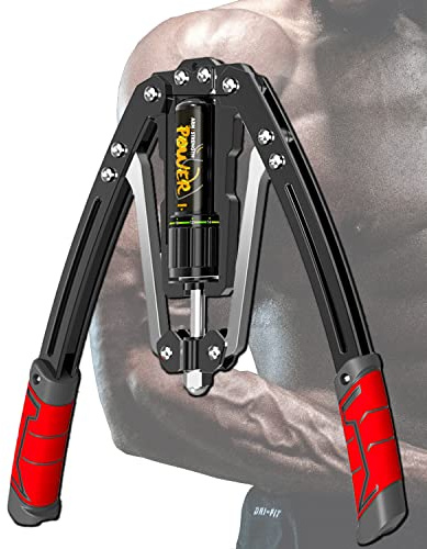 Arm Exercise Equipment Chest Workout - 10 Gears 22-440lb Hydraulic Power | Portable Twister Arm Trainer for Men Women, Home Gym Strength Training for Chest Biceps Triceps Shoulders Back