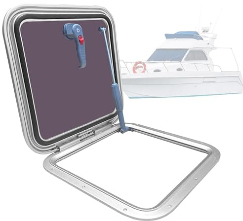 VNATWGOO Ventana Corrediza Universal De AleacióN De Aluminio para Techo, Cuadrada, 360 Mm, 450 Mm, 500 Mm Y 627 Mm. Claraboya De Repuesto para Caravanas, Yates Y Yates 360mm