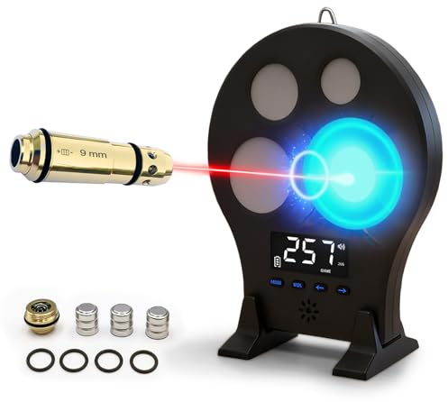 ARKSight 9mm Dry Fire Laser Training Cartridge and Target Kit – Portable Dry-Fire System for Indoor Shooting Practice with 3 Training Modes