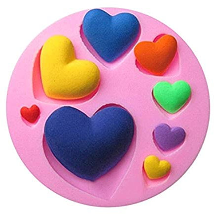 LC Love Heart X1023 Silicone Fondant Mould Cake Mold Chocolate Baking Sugarcraft Decorating Tools