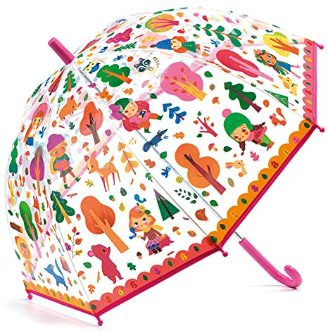 DJECO Regenschirm für Wald, Zubehör, Unisex, mehrfarbig (mehrfarbig), einzigartig