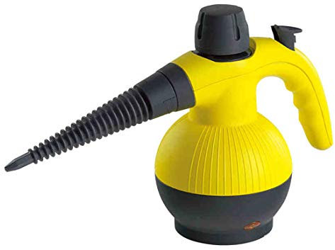 Limpiador a Vapor de Mano Vaporeta Portátil y Manual de Alta Presión, 900W con Tanque de 250cc y 9 Accesorios para Cocina, Baño, Ropa, Cortina y Otros