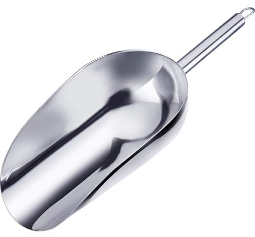 Westmark Back-/Abwiege-/Abfüllschaufel, Füllvolumen: 1000 ml (ca. 1500 g Mehl), Rostfreier Edelstahl, Halia, Silber, 91082270