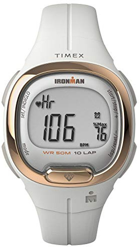 Timex Women's Ironman Transit 33 mm Watch - White Resin Two- Piece Digital Dial White Case TW5M40400