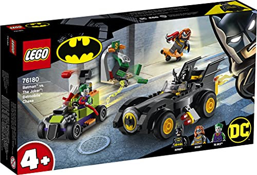 LEGO 76180 DC Batman vs. The Joker: Batmobile Chase & Hot Rod, Superhero Toy Cars Set for Kids Age 4 + Years Old