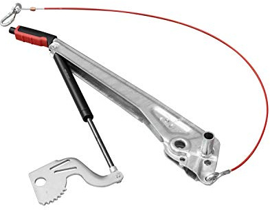 al-KO Leva Freno a Mano per dispositivi ad inerzia 161S 251S con Cavo Sicurezza per Comando Freno al-KO 161S 251S 251G Ricambio Originale per repulsore per rimorchi e carrelli