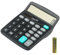 Electronic Calculator 12 Digit Large Display, Solar Battery LCD Display Office Calculator with AA Battery Included