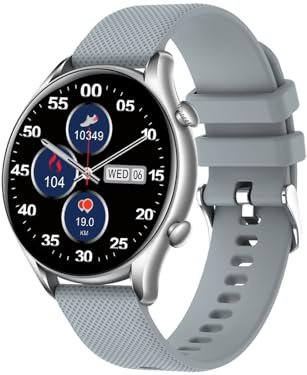 Trevi T-FIT 280 S CALL Orologio Smart con Funzione Chiamata, Bluetooth, Grande Display, Cassa in Metallo, Controllo Salute e Stato di Benessere, Monitoraggio del Sonno, Waterproof IP67, Silver