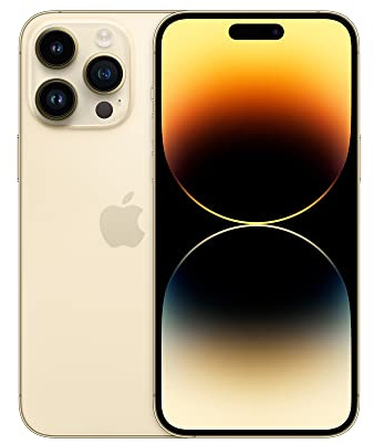 Apple iPhone 14 Pro Max, 128GB, Gold for AT&T (Renewed)