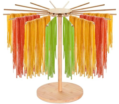 KITCHTIC Secador de pasta – Secado eficiente y versátil para pasta casera – Incluye brazos ajustables 54,5 x 45 x 45 cm