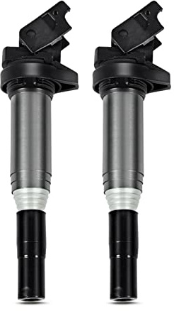Frankberg 2x Zündspule Zündmodul | Kompatibel mit 3er Coupe E46, 3er Cabriolet E46, 5er Touring E39, X1 E84, M.i.n.i Cabriolet R57, 6er Coupe F13