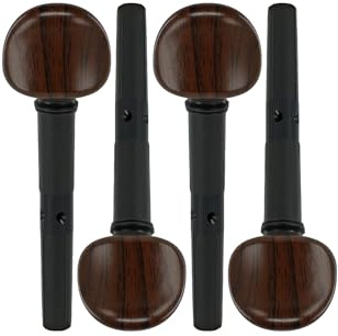 Wittner 270111S04P, Set mit 4 Violin Feinstimmwirbeln, für 4/4-3/4 Violine, Ø 7,8/1:30, Palisanderfarben, 4er Pack, Made in Germany