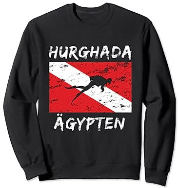Hurghada Tauchen Rotes Meer Design Taucher Urlaub Ägypten Sweatshirt