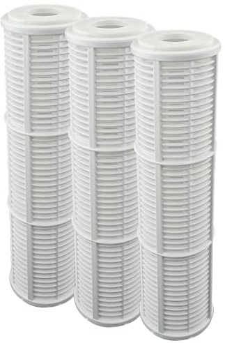 FILTROTECH Filtereinsatz Vorfilter 10 Zoll 150 Mikron waschbar, 3 Stück