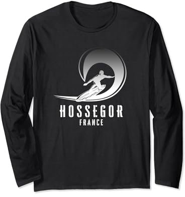 Surf Hossegor, Surfen Hossegor in Frankreich, Pfeifensurfer Langarmshirt