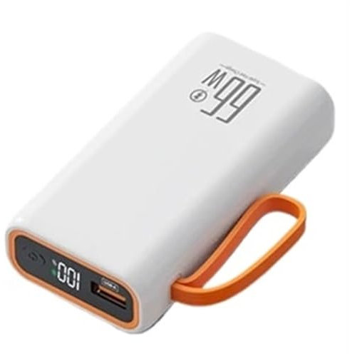 AMNOOL Power Bank 50000mAh 66W Cargador de batería Externo de Carga rápida Powerbank portátil (Color : White, Size : 30000mAh)