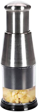 Arrovarp Gepresster Knoblauchhacker, Hand Knoblauchhacker, Edelstahl 304 Knoblauchstampfer, Gehackter Knoblauch Knoblauchbrecher, Garlic Press Gepresster Für Knoblauch, Paprika Und Zwiebeln
