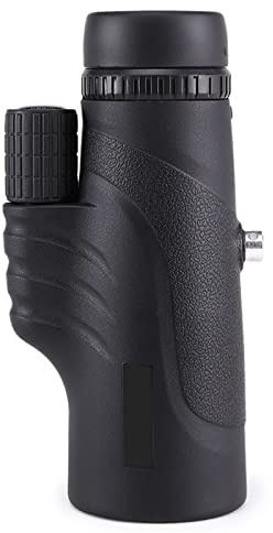 Hochleistungs-Prismen-Monokular-Teleskop, 10 x 42 HD-Zoom, wasserdichtes Taschen-Kompakt-Monokular for Erwachsene, Vogelbeobachtung, Reisen, Wandern, mit Smartphone-Adapter-Stativ