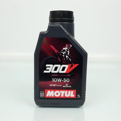 Motul 300V Off Road Racing 10W50 4T 100% Synthetic 1L Oil Can for TT Motorcycle