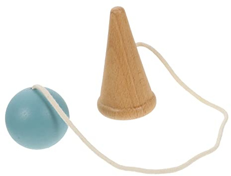 KONTONTY Kendama Bois Jeu Adresse pour Garçon Fille Jouet Éducatif Traditionnel Japonais Bois Améliore La Coordination Main-œil Et Équilibre Activités Manuelles Et Jeux Plein Air