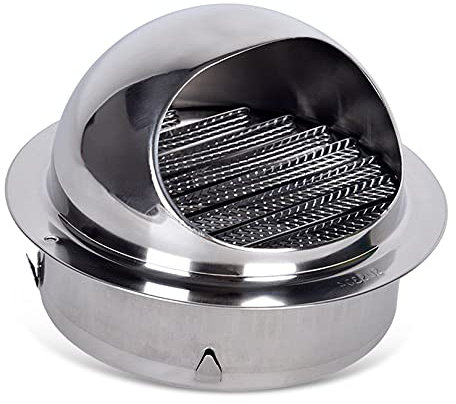 YLFFFZXK Hotte d'extraction Ronde en Acier Inoxydable 60 mm ~ 300 mm Grilles d'aération murales Hotte d'aération à Grille Ronde, avec Filet Anti-Oiseaux Les évents de soffite empêchent Les Vents Con
