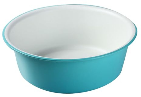 Culnflun Wash Basin, 26 x 9 cm Plastic Thickened Wash Basin Multipurpose Washtub for Face Cleansing Washing Clothes Feet White