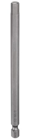 QUARKZMAN H6.0 Embout de Tournevis Hexagonal 6mm Métrique Pointe Plate 1/4 Tige Hexagonale 150mm (6) Longue Magnétique Embouts de Tournevis Industriels à Douille Hexagonale