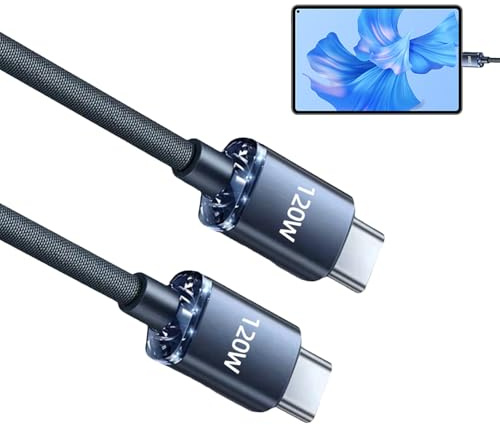 Splitter Di Tipo C USB - 2 In 1, Doppio Cavo USB | Cavo Di Ricarica Rapida Intrecciata, Cavo Del Caricabatterie USB C Per Trasferimento Dati Utilizzo Di Ricarica Rapida Con Smartphone Tablet Per Lapto