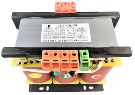 Transformateur triphasé 380V à triphasé 220V 5KW Transformateur triphasé de type sec SBK-5KVA 380V à 220V