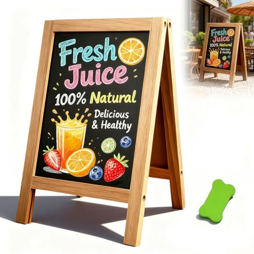 Kreidetafel, Tafel Aufsteller Tafeln zum Beschriften Kreidetafel Aufsteller 25 X 40 CM Desktop KüChentafel für Bar Café KüChen