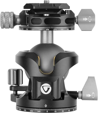 Vanguard LBP-60S Rótula de Bola de Perfil bajo para trípode | Ball-head, Profesional, Bola de 45mm, Capacidad hasta 30kg, Arca