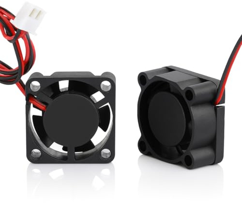 Super Print 2510 Fan DC 24V,25mm x 25mm x 10mm Dual Ball Bearing Low Noise Brushless Cooling Axial Fan for 3D Printers Extruder Hotend.(2PCS)